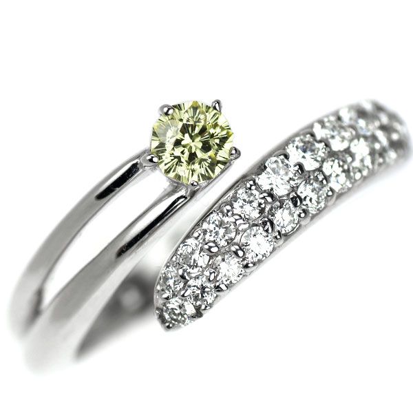 K18WG さくらカット ダイヤモンド リング 0.173ct D0.30ct - メルカリ 