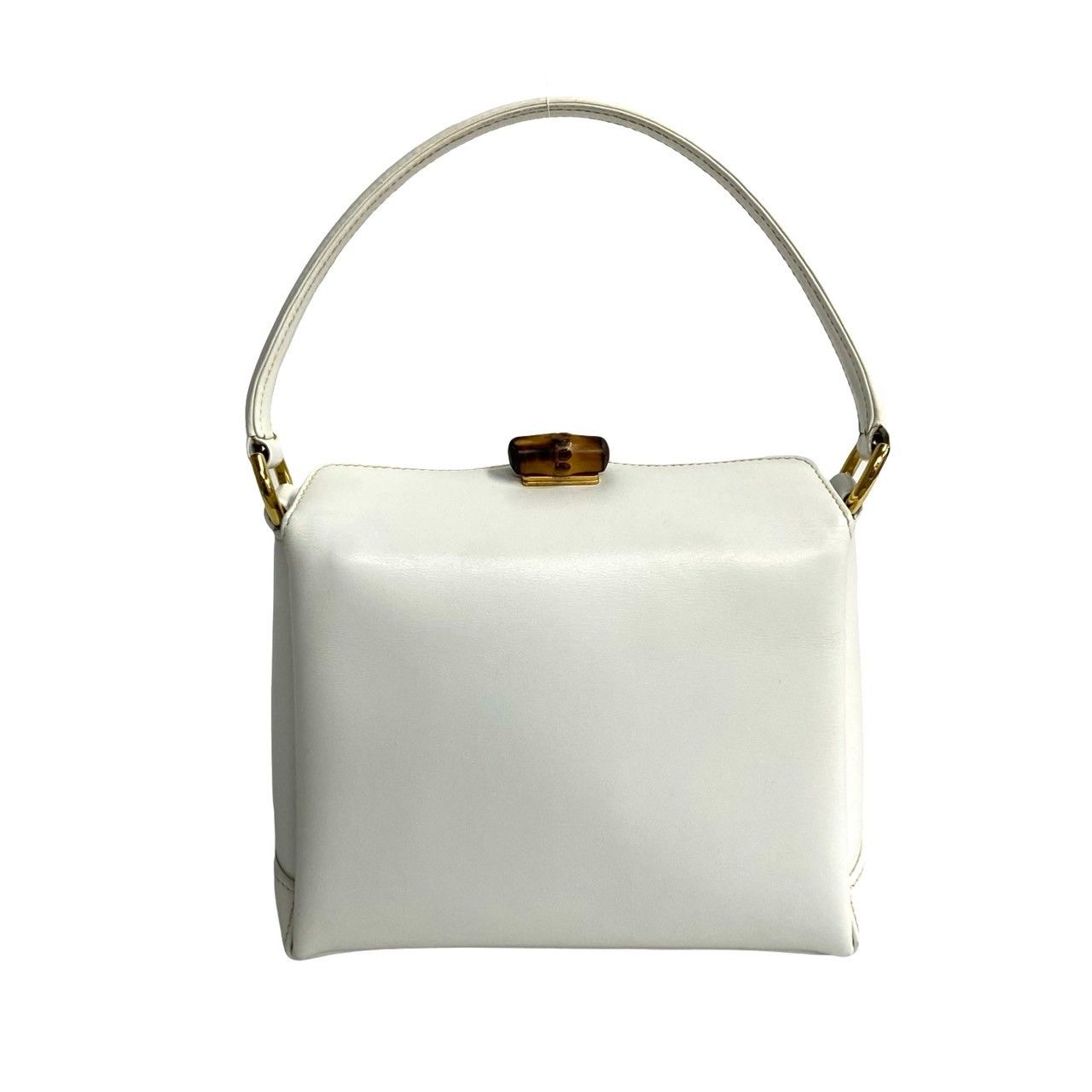 GUCCI ホワイトレザーバッグ グッチ バンブー 1947〕スモールバッグホワイト レザー | GUCCI公式
