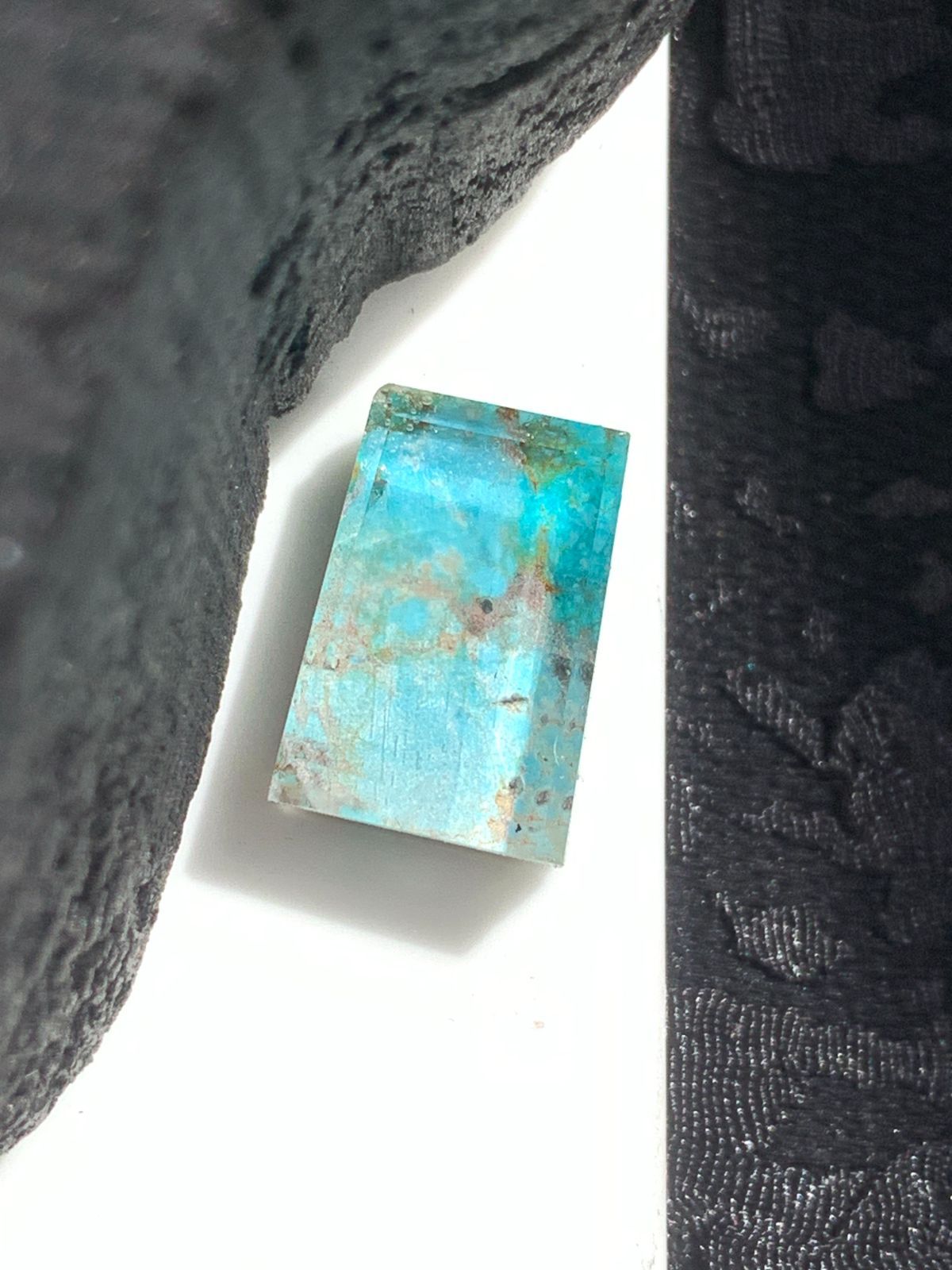 ターコイズ×クリスタルクォーツ ダブレット ストーン ネックレス ペンダント チャーム SV925シルバー １点もの 11