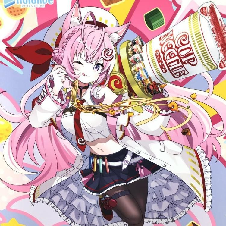 ホロライブ博衣こより 日清カップヌードルコラボ B2タペストリー