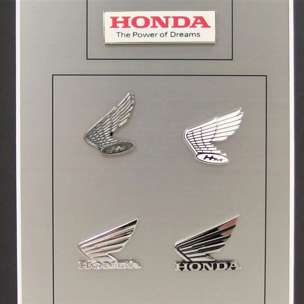 HONDA ホンダ Honda Spirit ウィングマーク 変遷 ピンズ 額装 H592 