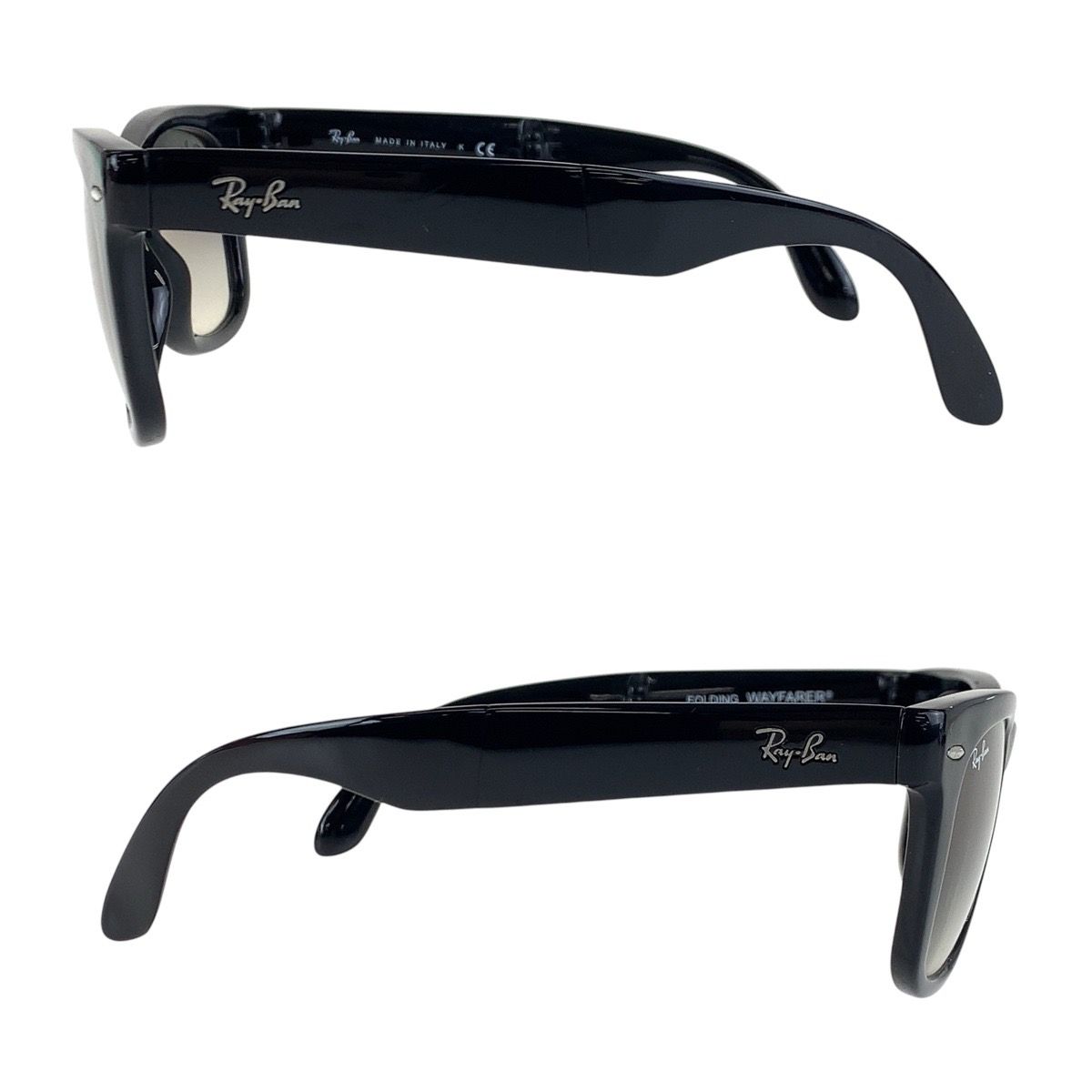 美品 Ray-Ban レイバン ブラック シルバー金具 プラスチック RB4105  