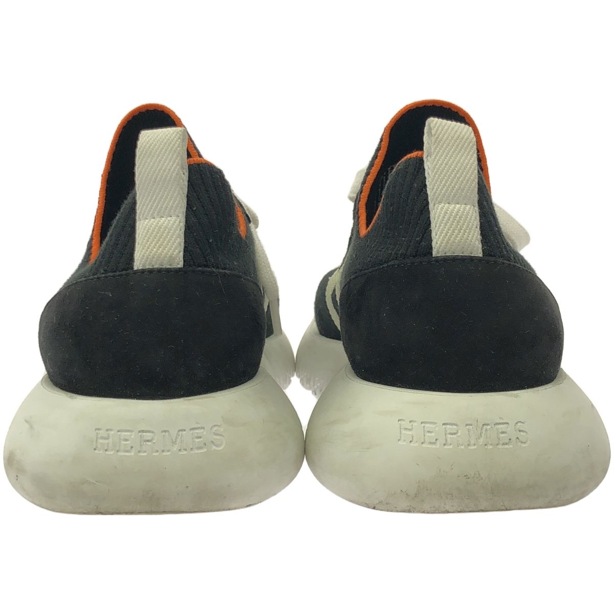 HERMES エルメス Crew クルーニットスニーカー ブラック 35 1/2 - メルカリ