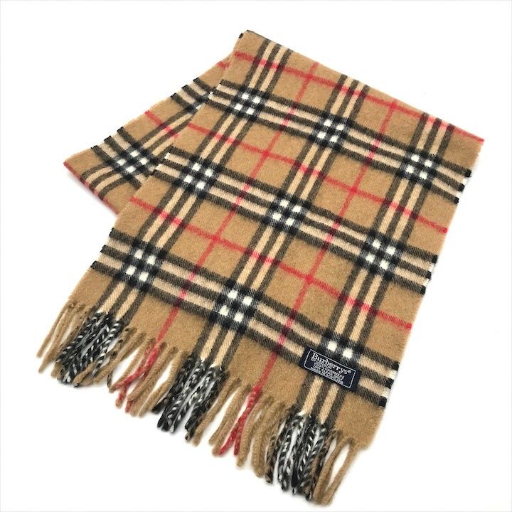 美品 Burberrys バーバリーズ ノバチェック柄 カシミヤ 100％ マフラー ブラウン スカーフ レディース m13929 美品 Burberrys バーバリーズ ノバチェック柄 カシミヤ 100％ マフラー