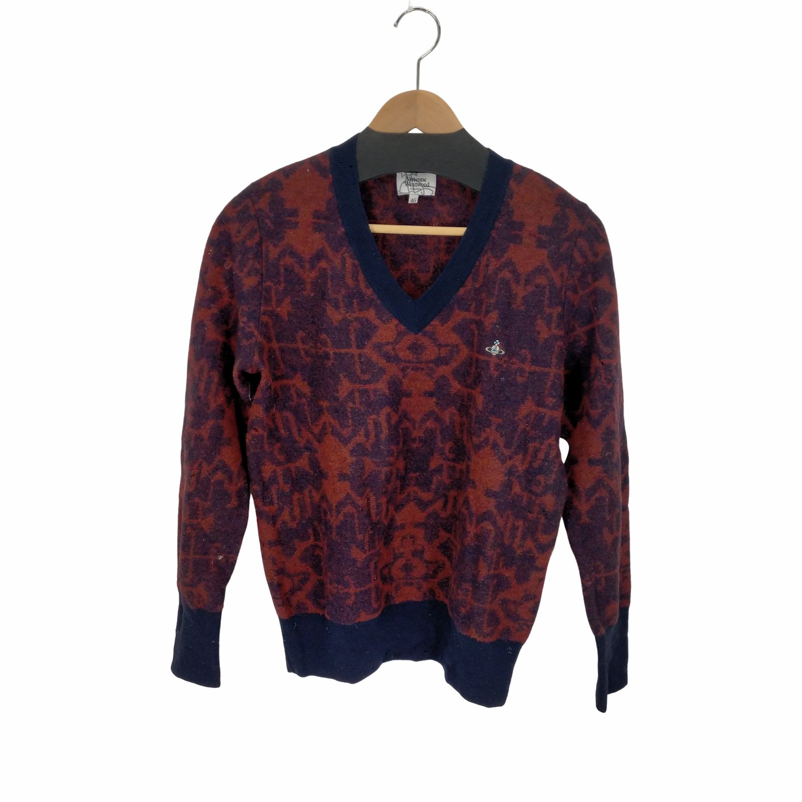 Vivienne Westwood MAN Vネック ニット オーブ Vivienne Westwood - 希少 美品 ヴィヴィアンウエストウッドマン