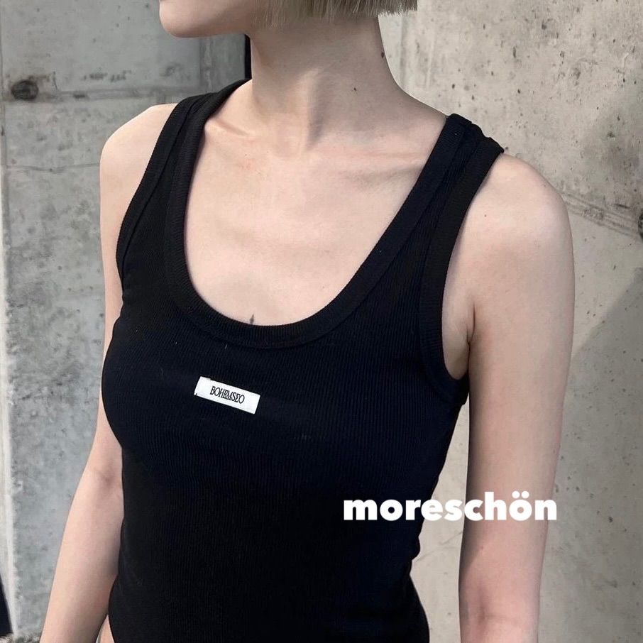 BOHEMIAN SEOUL 】❤︎ BASIC SLEEVELESS CROP TOP