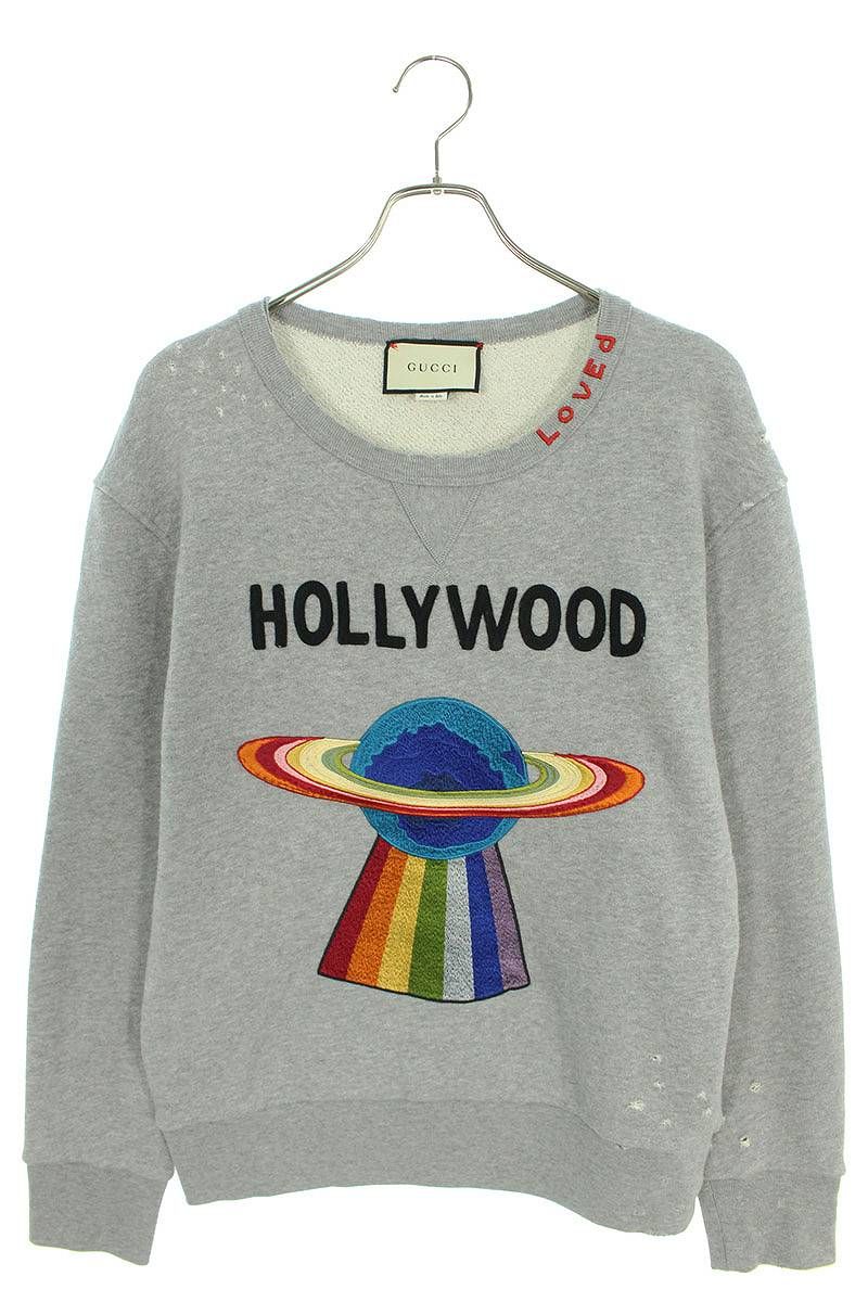 GUCCI (グッチ) 17AW HOLLYWOOD ハリウッド クルーネックスウェット 