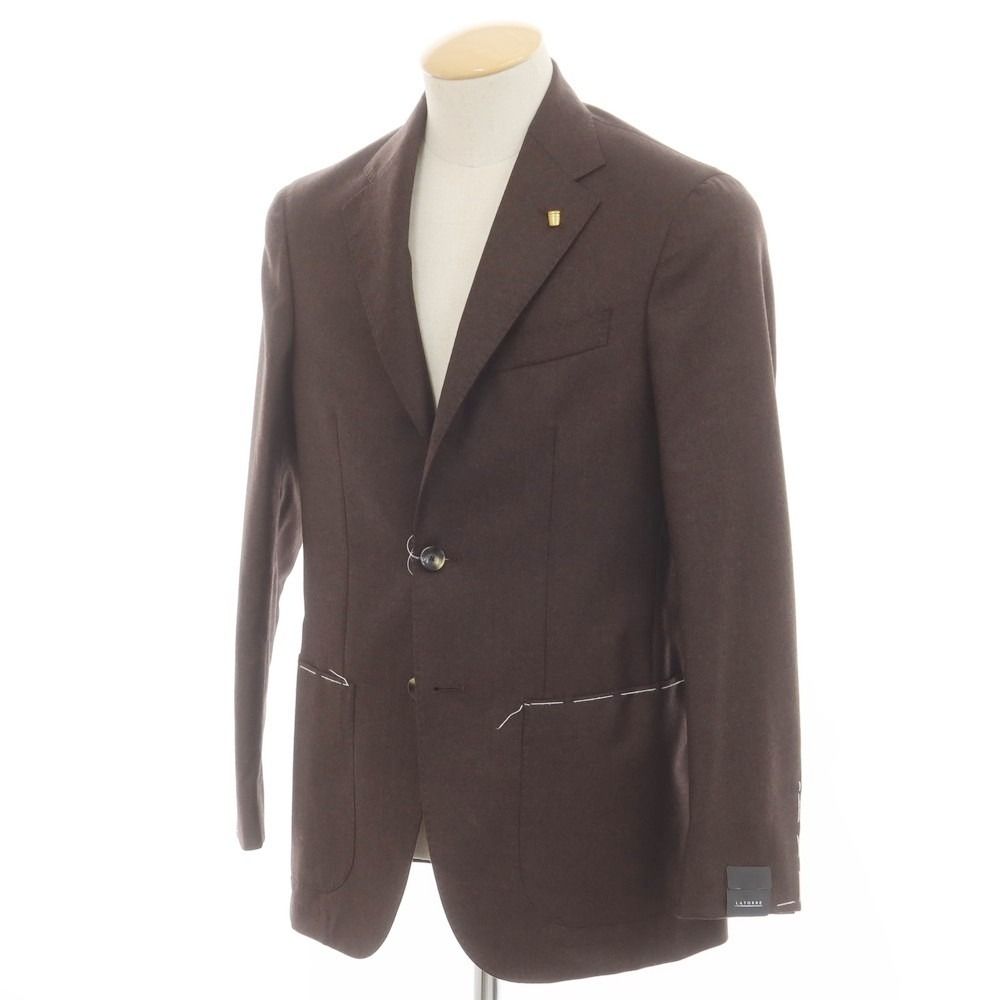 サルトリア ラトーレ SARTORIA LATORRE ウール テーラードジャケット ダークブラウン サイズ44 メンズ