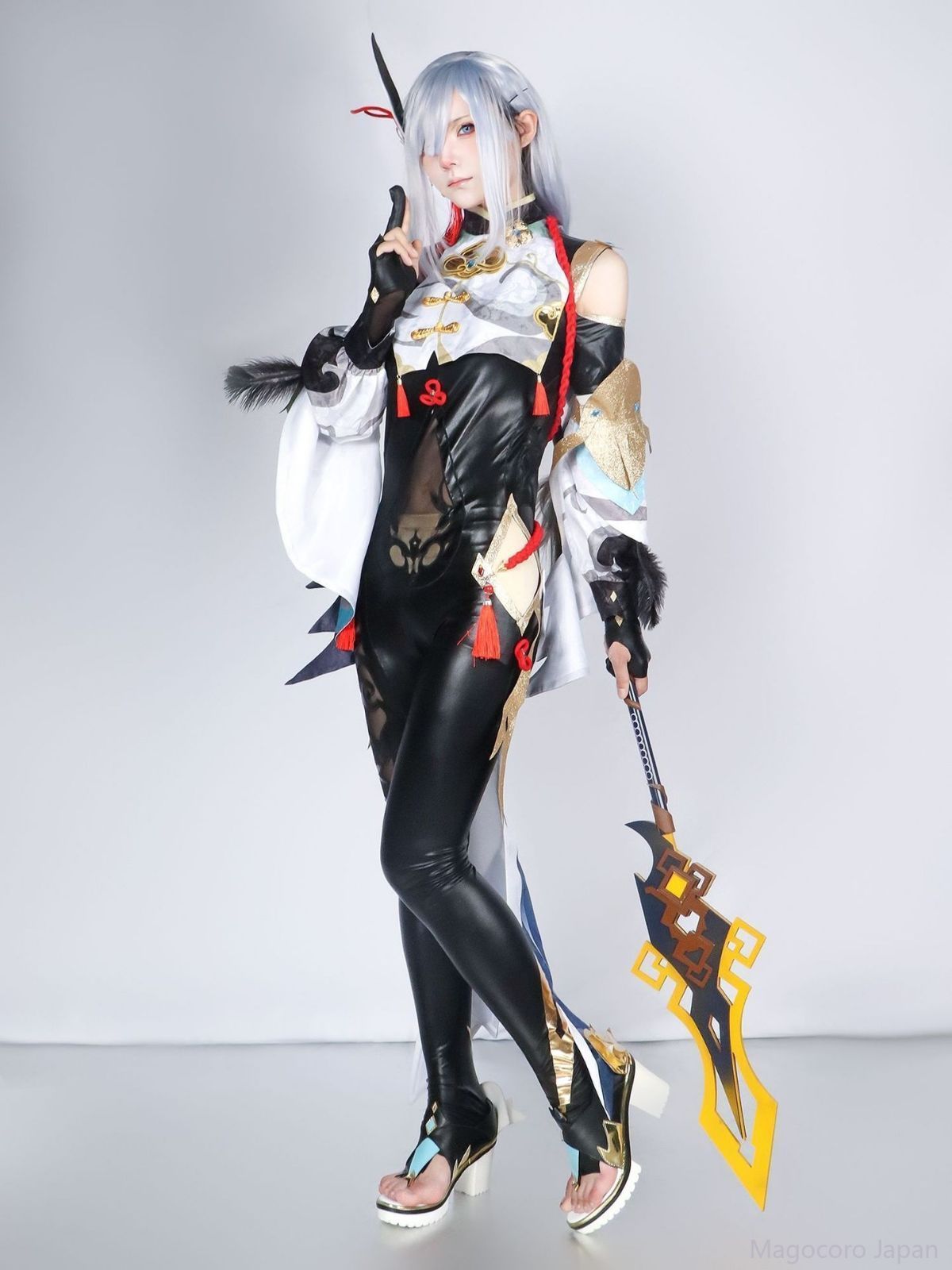 コスプレ衣装原神申鶴アニメコスプレ全身タイツゲームキャラクター衣装コスチュームレディース