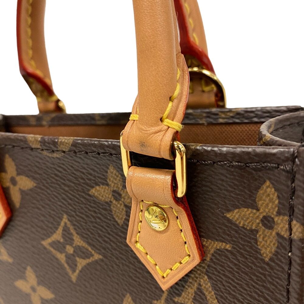 LOUIS VUITTON/ルイヴィトン ビトン M69442 プティット サックプラ モノグラム レザー ショルダーバッグ ブラウン レディース ブランド