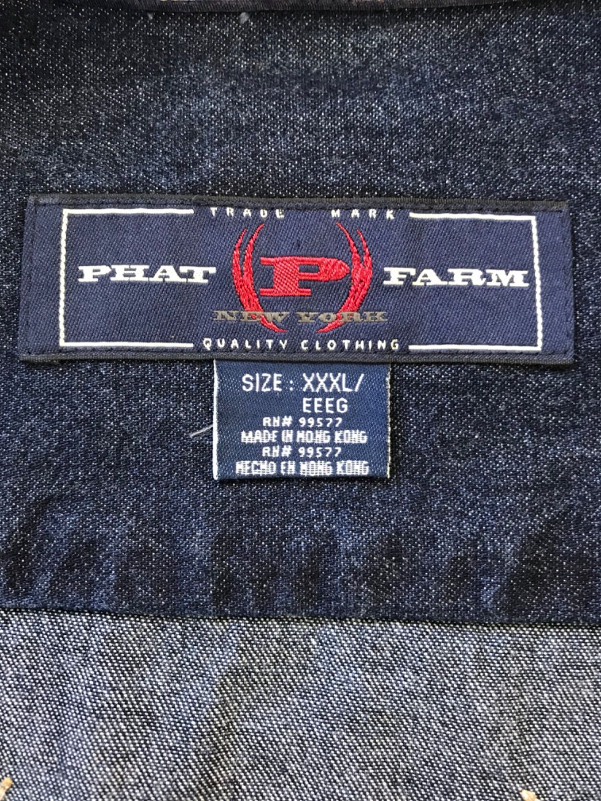 PHAT FARM ファットファーム ヒップホップ デニムジャケット - メルカリ