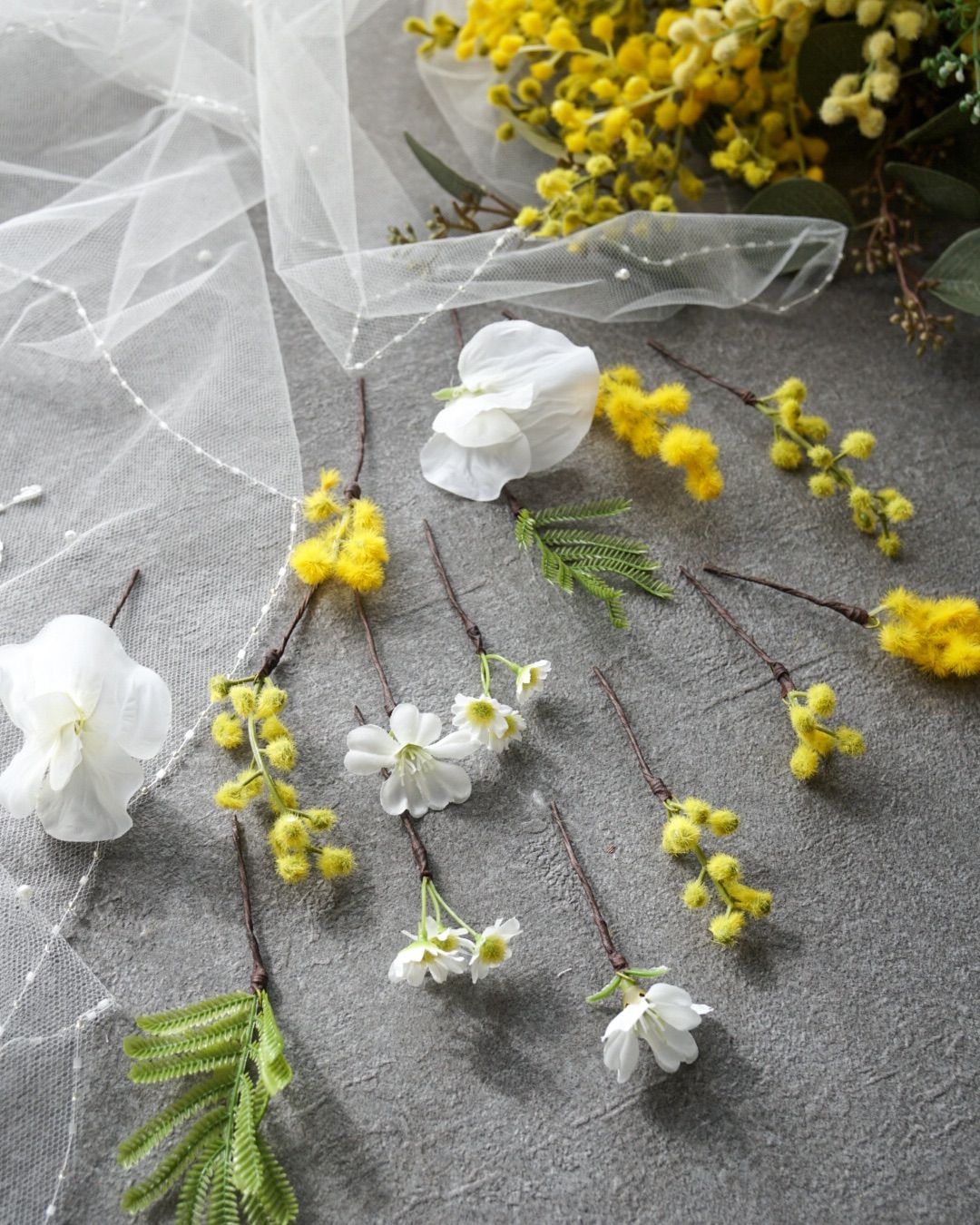 たっぷりミモザ♡ウェディングブーケ - メルカリ