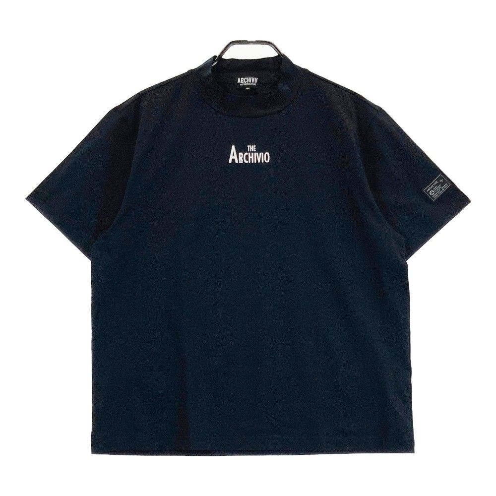 サイズ 48 ARCHIVIO アルチビオ 2025年 半袖モックネックTシャツ ブラック系 240101452369 ゴルフウェア メンズ ストスト