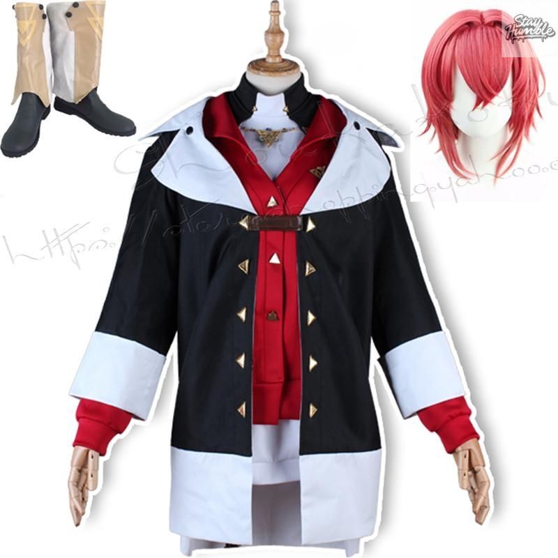 バーチャルYouTuber風 彩虹社 VTuber アンジュ カトリーナ コスプレ衣装ウィッグcos靴 演出服 cosplay 変装 仮装ハロウィン