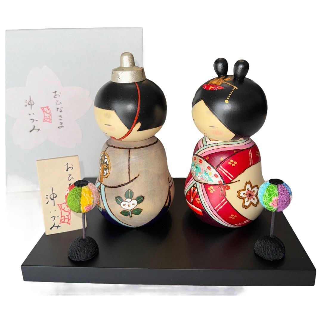 創作こけし　郁茅作品　「琢玉 」KokeshiDoll 作並こけし本人型 Sakunami style kokeshi doll, Honnin-gata