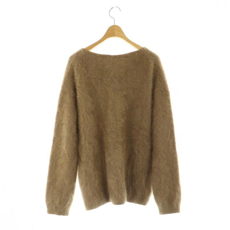 Noble ラクーンファーニットセーター　美品 NOBLE ラクーンファーニットVネックプルオーバー