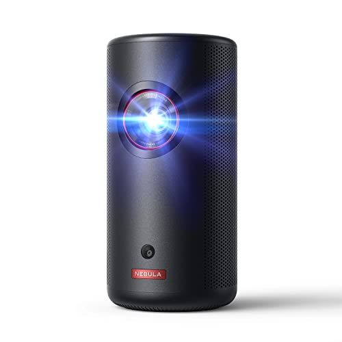 Anker Nebula Capsule 3 Laser レーザー 小型 Google TV搭載 モバイル プロジェクター 家庭用 フルHD Netflix対応 300ANSI ルーメン 大画面 天井投影 自動台形補正 オートフォーカス 8W スピーカー バ