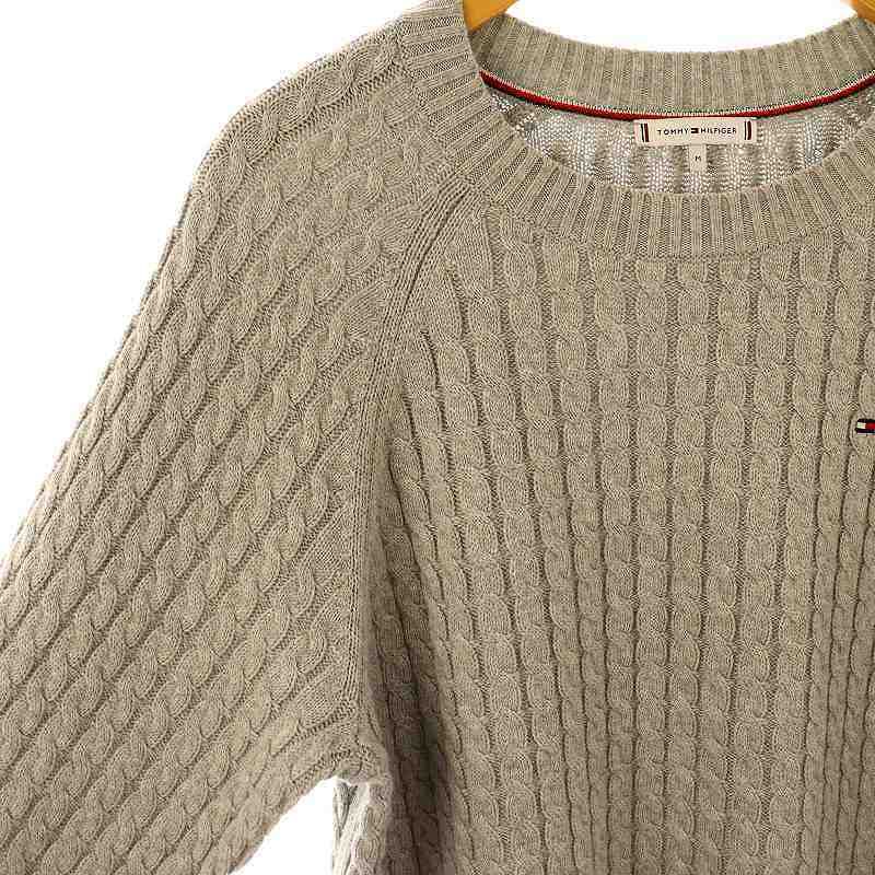 トミーヒルフィガー TOMMY HILFIGER コットン ケーブルニット セーター 