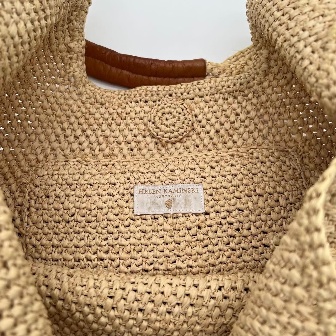 HELEN KAMINSKI ベージュ かごバッグ　美品 良品】ヘレンカミンスキー ハンドバッグ トートバッグ かご
