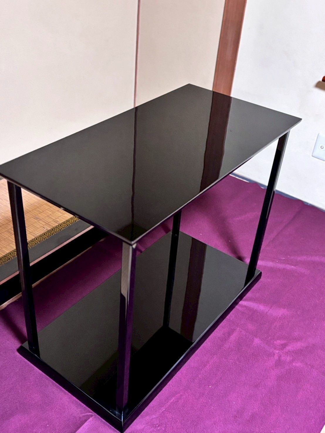 輪島塗 真台子 茶平一斎作 飾棚 茶道具 漆工芸