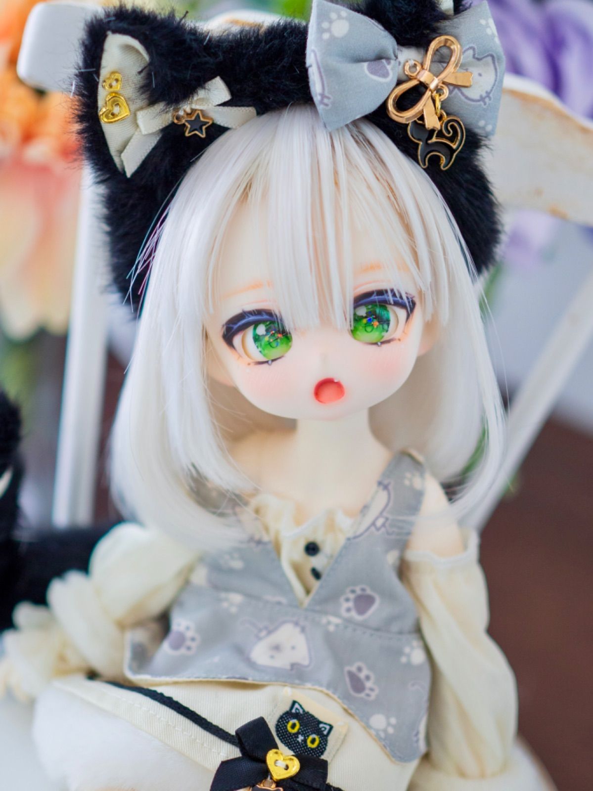 カスタムヘッド imomodoll mdd DD TinyFox ピアス 絆創膏 焦头烂鸭 20mm 18mm ドール アイ 1&frasl;3 1&frasl;4 1&frasl;6 DOLL DD MDD MSD KUMAKO