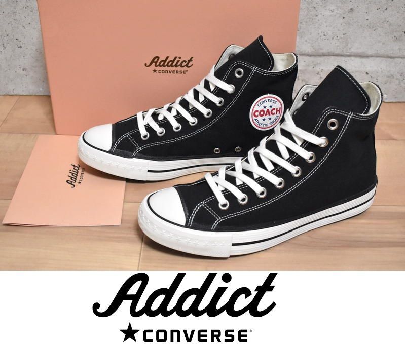 CONVERSE ADDICT コーチ キャンバス HI 【26.5cm】【27.5cm】【28cm】【30cm】ブラック コンバース アディクト COACH