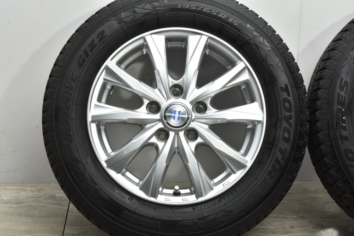 程度良好】NEXTA 15in 6J +43 PCD114.3 トーヨー オブザーブ GIZ2 195 