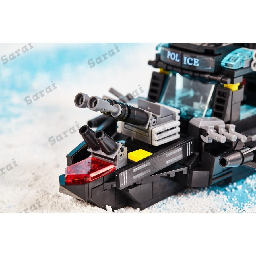 LEGO レゴ 互換 ブロック SWAT 警察 特殊部隊 戦艦 戦闘船 ミニフィグ