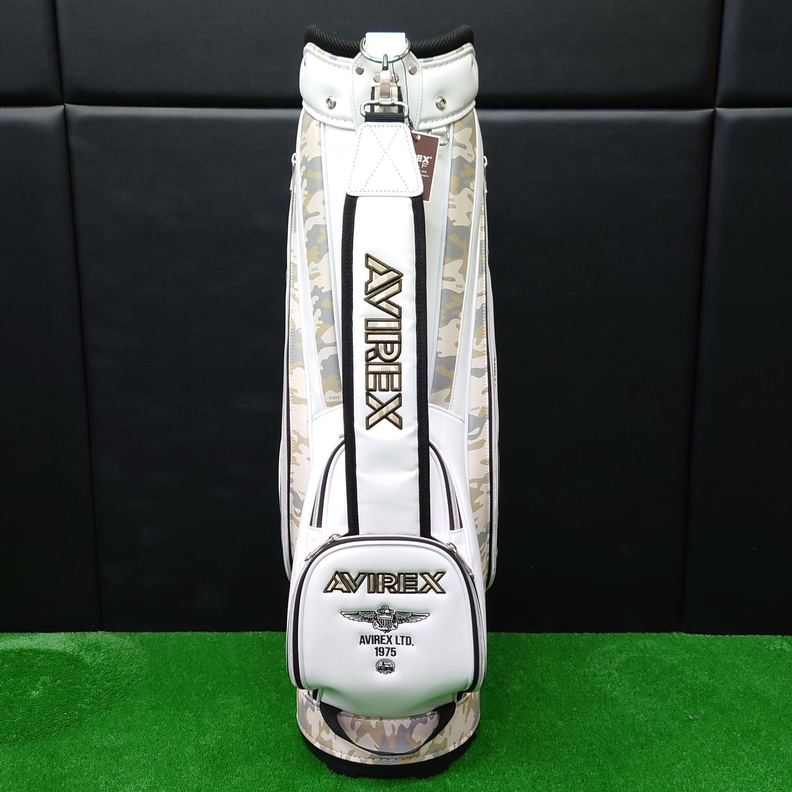 【新品・未使用】AVIREX キャディバッグ AVIREX GOLF アヴィレックスゴルフ 9型 スタンド式 キャディ