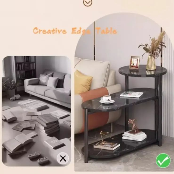 テーブル収納 Side table ベッドサイドテーブル 低い サイドテーブル