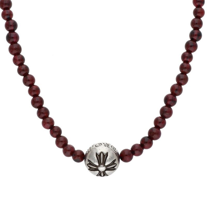 クロムハーツ 4mm BEAD 4mmビーズネックレス シルバーネックレス メンズ