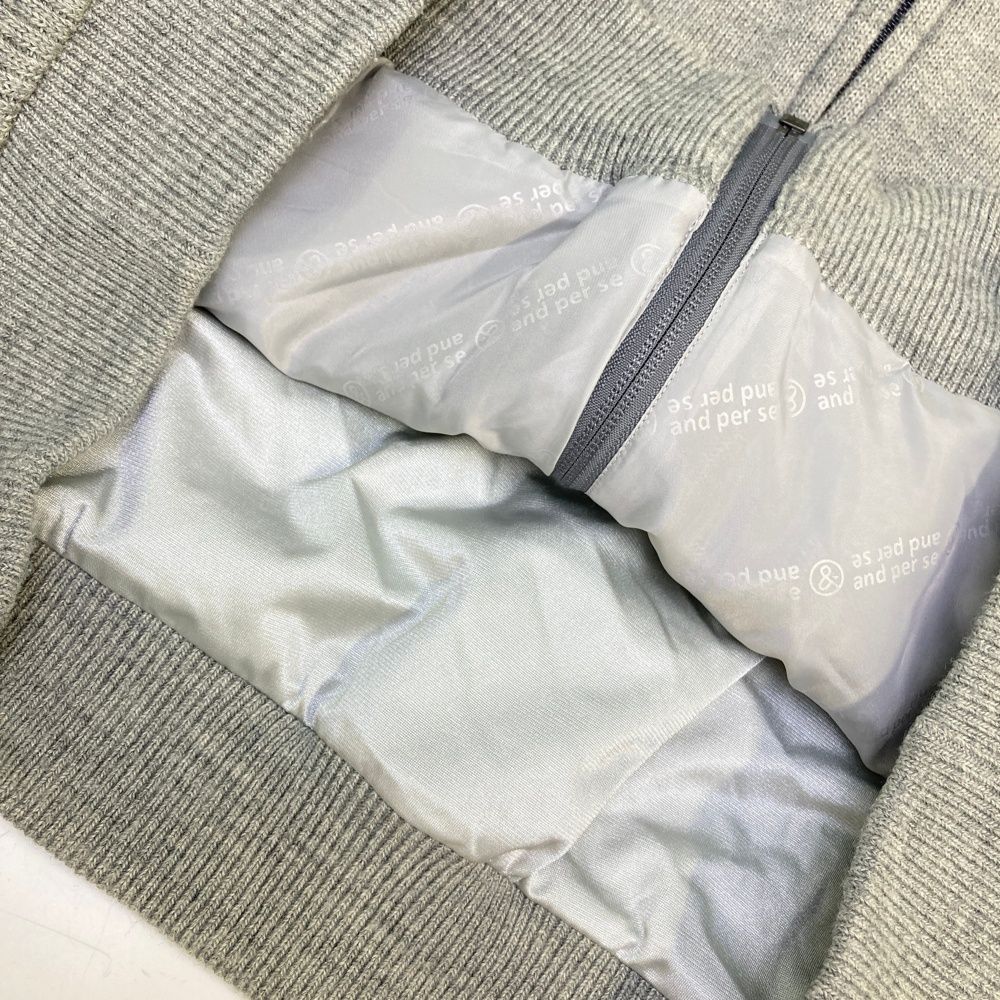 サイズ LL AND PER SE アンパスィ 中綿ニットジップジャケット 裏地付き グレー系 240101519802 ゴルフウェア メンズ ストスト WHITEMONARCHHOTEL_COM