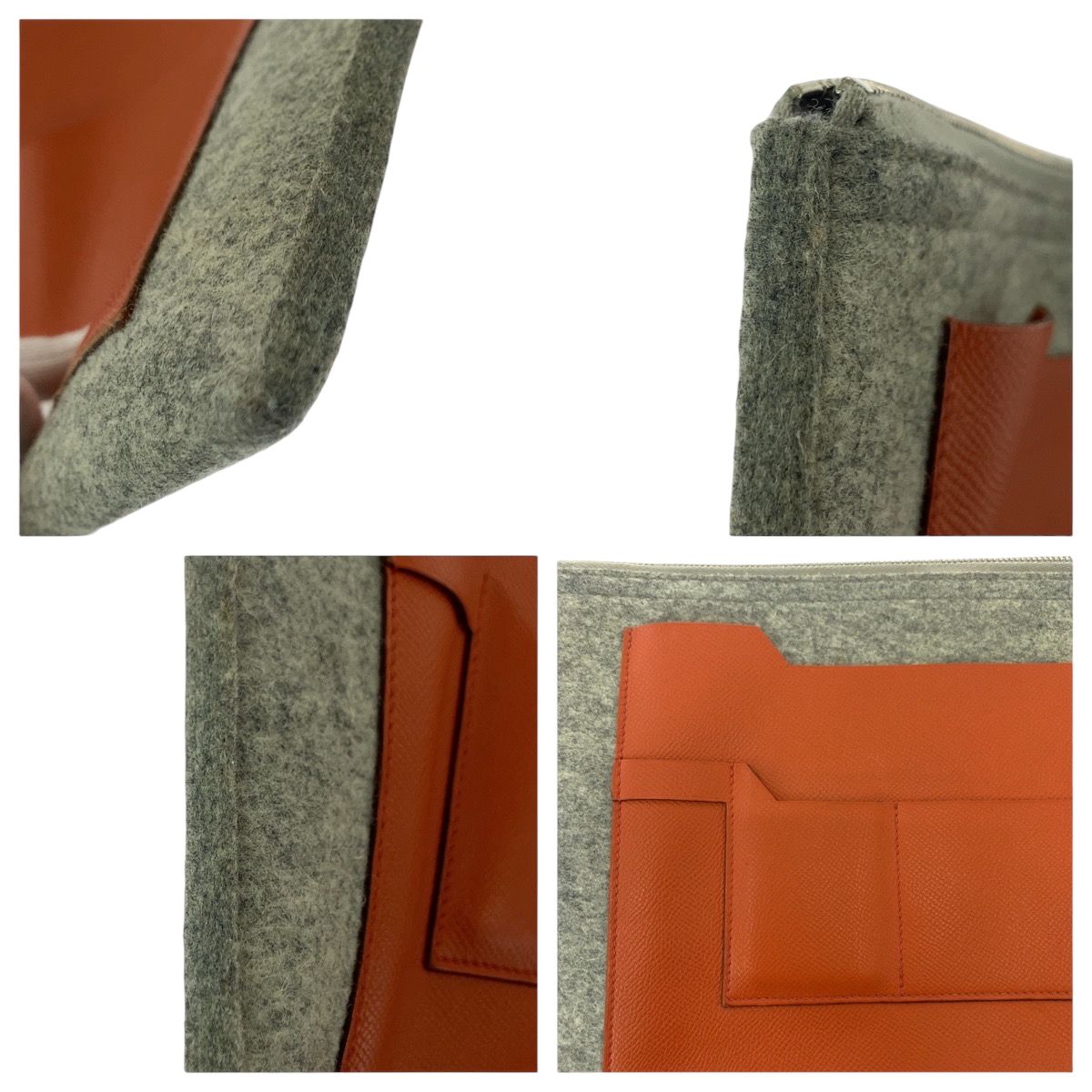 美品 HERMES エルメス トゥードゥー37 グレー シルバー金具 美品 HERMES エルメス トゥードゥー37 グレー シルバー金具