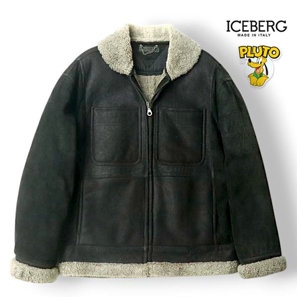 美品 ICEBERG アイスバーグ イタリア製 ディズニー プルート ムートンジャケット 黒 ブラック L【参考価格￥363,000-】 - メルカリ