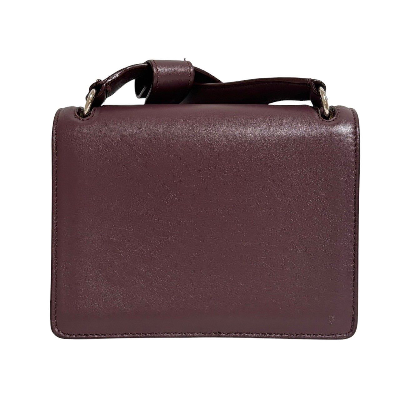 JIL SANDER ジルサンダー ショルダーバッグ ボルドー系 クロス