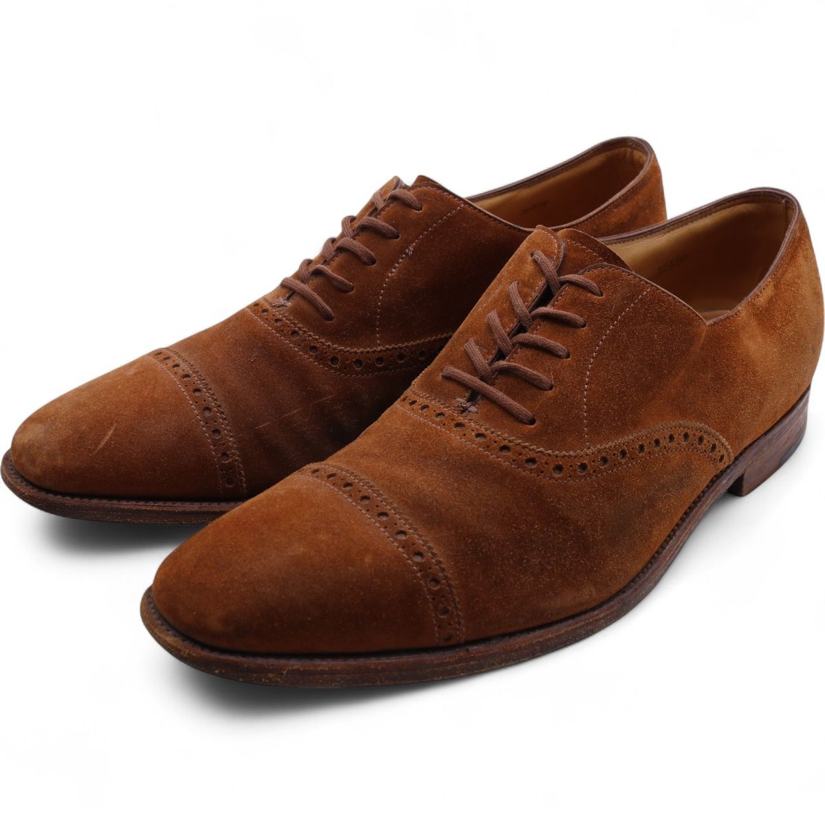 古着 ジョン ロブ JOHN LOBB スエード ストレートチップシューズ 英国製 8E メンズ26.5cm相当|saa012118
