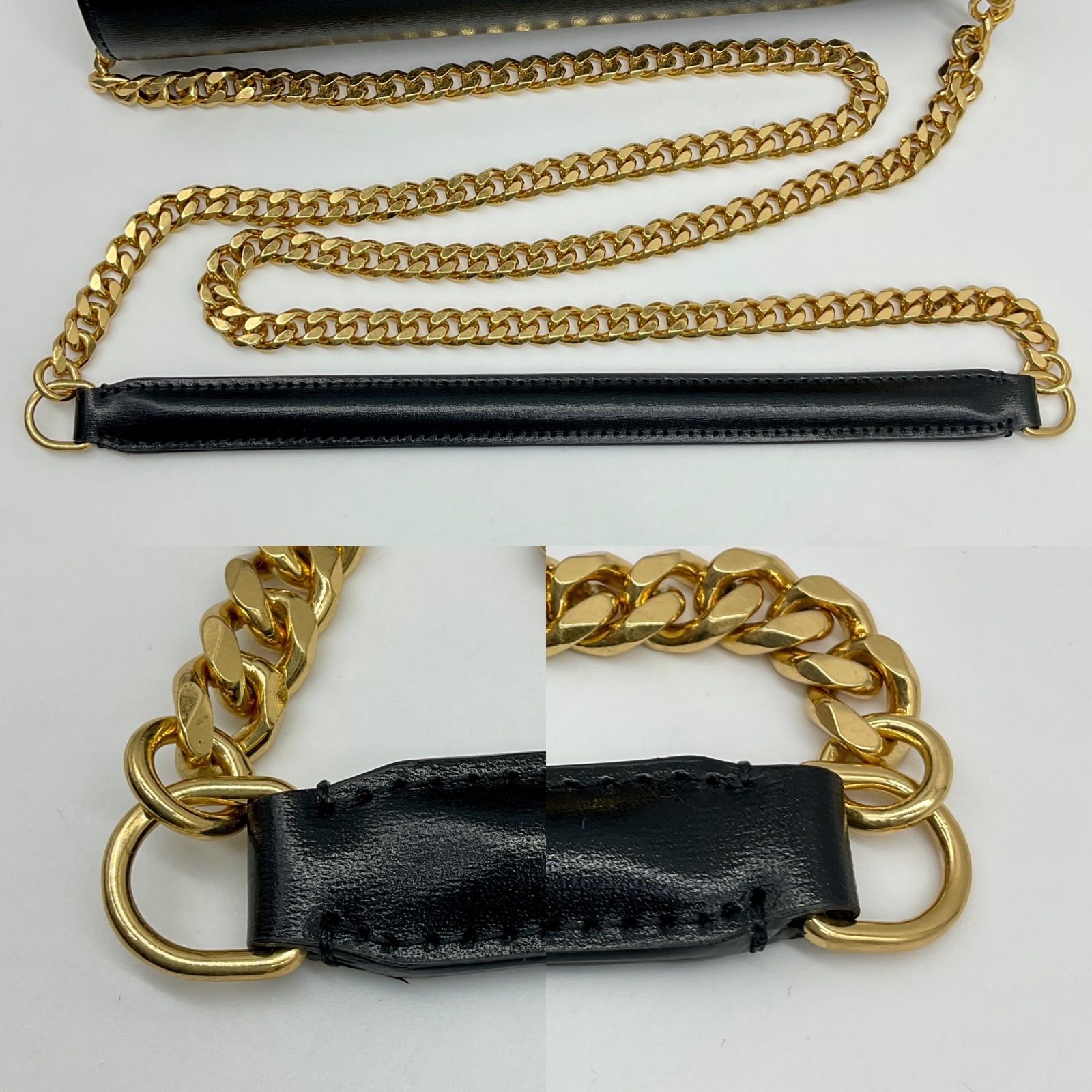 ▽CELINE セリーヌ マーゴ トリオンフ チェーン ウォレット 長財布 