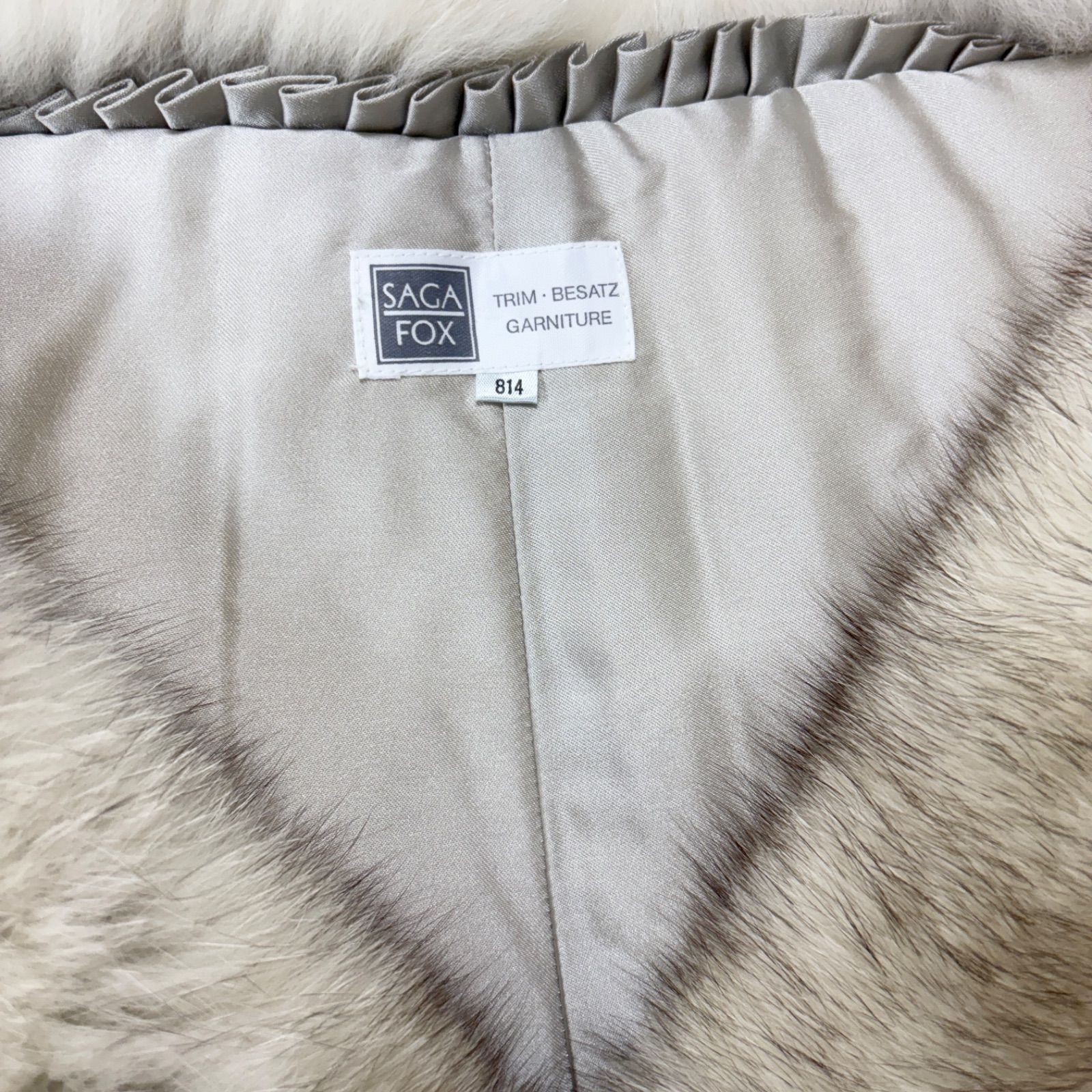 SAGA FOX TRIM・BESATZ GARNITURE ファーショール 成人式 白系