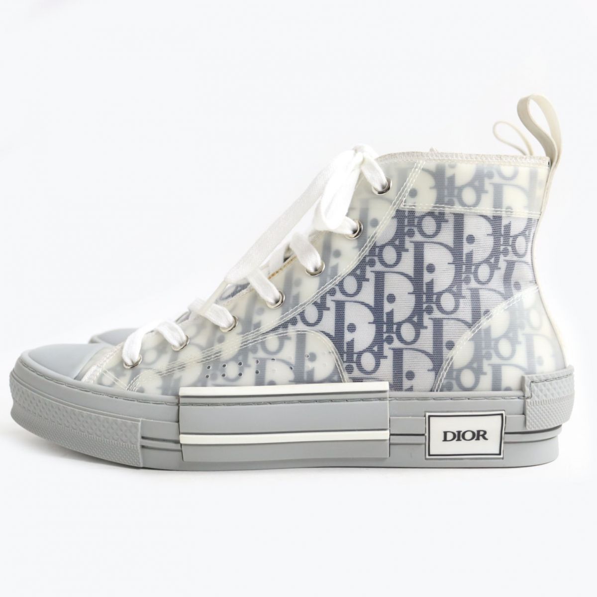 美品◇DIOR ディオール オム B23 オブリーク キャンバス ハイカット 