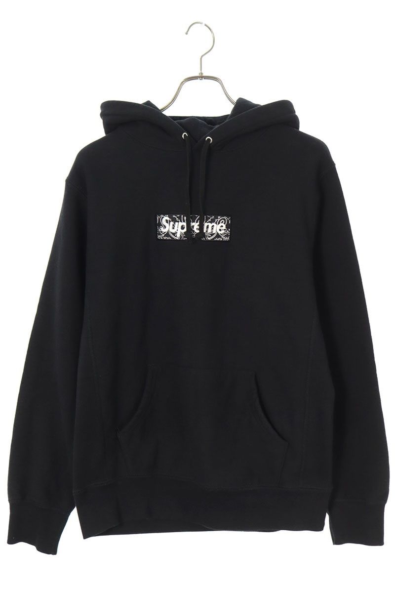 シュプリーム 19AW Bandana Box Logo Hooded Sweatshirt バンダナボックスロゴプルオーバーパーカー メンズ M -  メルカリ