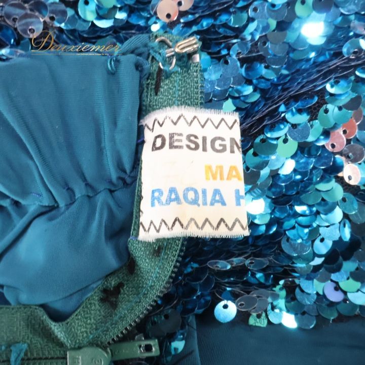 青緑 ラインストーン