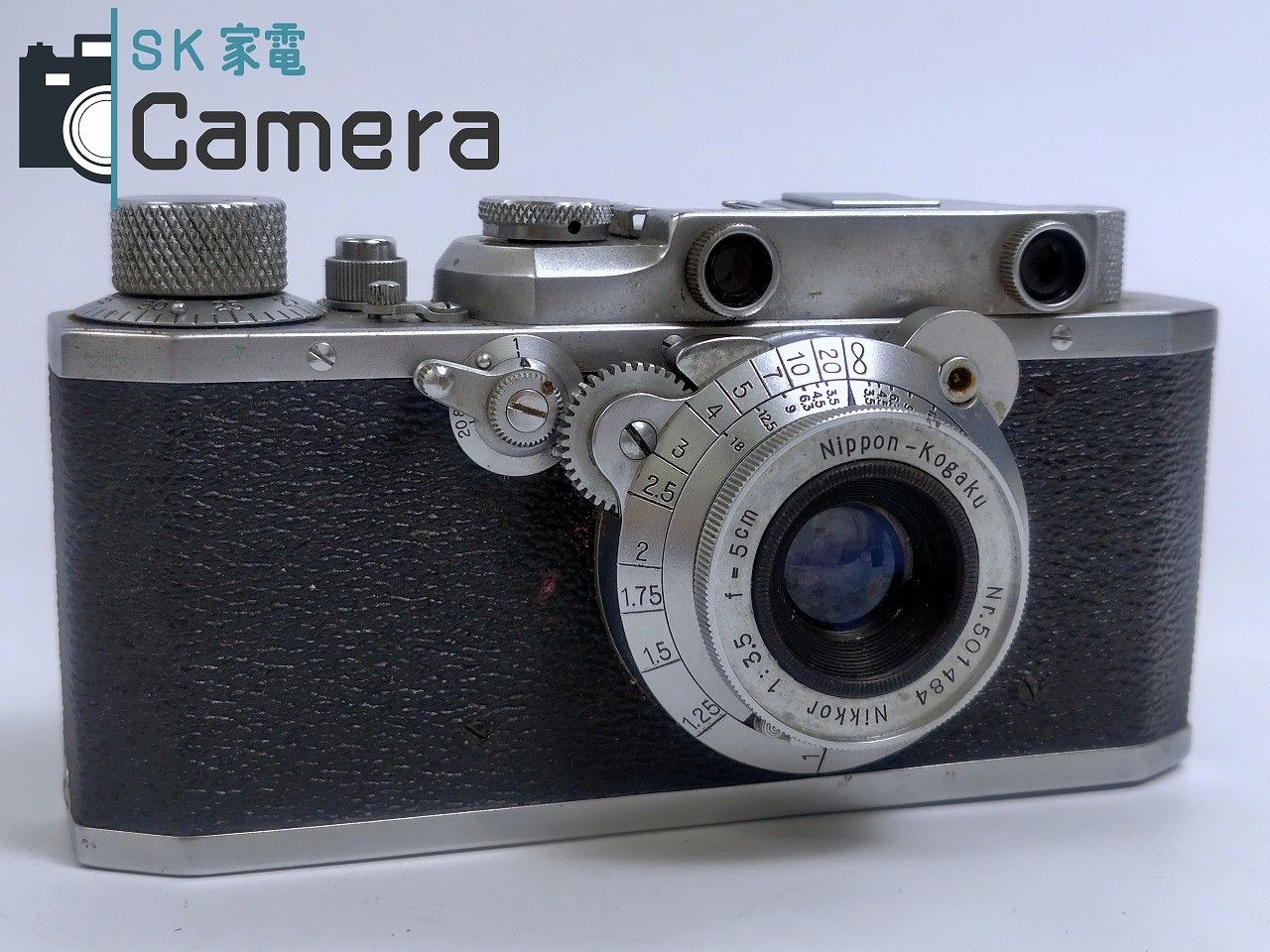キヤノン SEIKI KOGAKU 初期 S型 + ニコン NIKKOR 5cm F2.8 ［ジャンク品］ 中古 キヤノン SEIKI KOGAKU 初期 S型 + ニコン NIKKOR 5cm F2.8