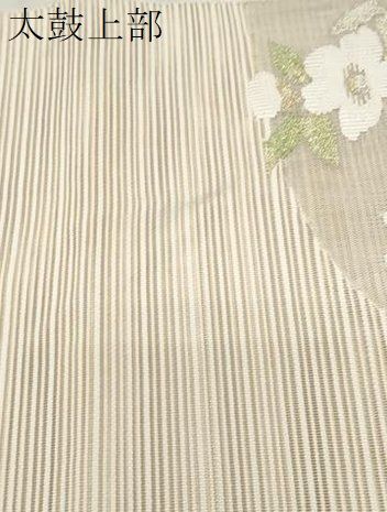 平和屋着物＊夏物 絽綴れ 八寸名古屋帯 吉祥花文 金銀糸 正絹