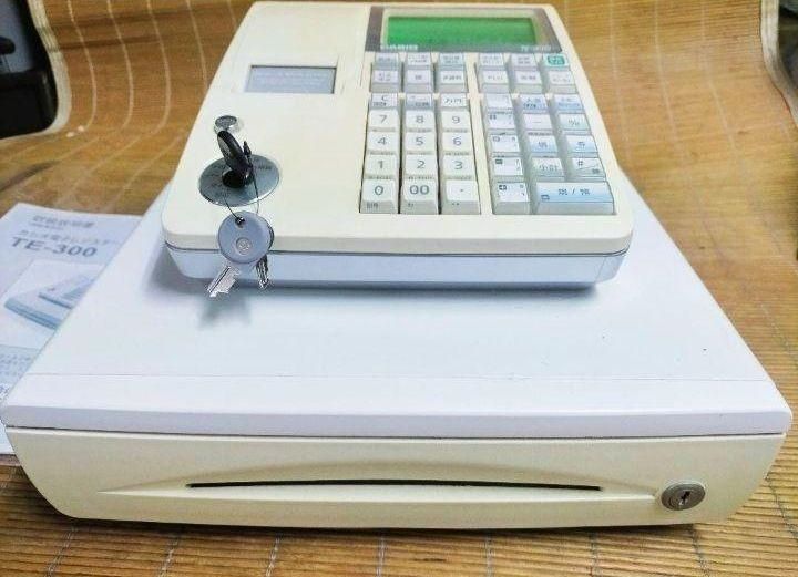 １００％正規品保証！ カシオレジスター TE-300 フル設定無料 人気機種 389210