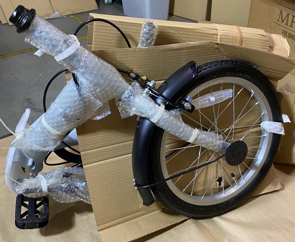 UNELMA 折りたたみ自転車 MF101 アイスグレー