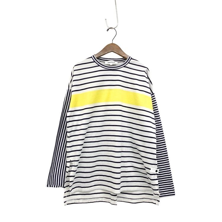 24SS ENFOLD エンフォルド LINE PULLOVER ボーダーTシャツ カットソー 