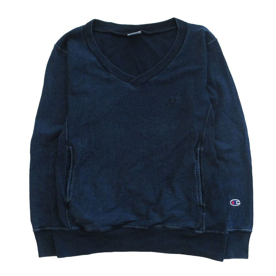 champion チャンピオン EXインディゴ Vネックスウェット プルオーバー 