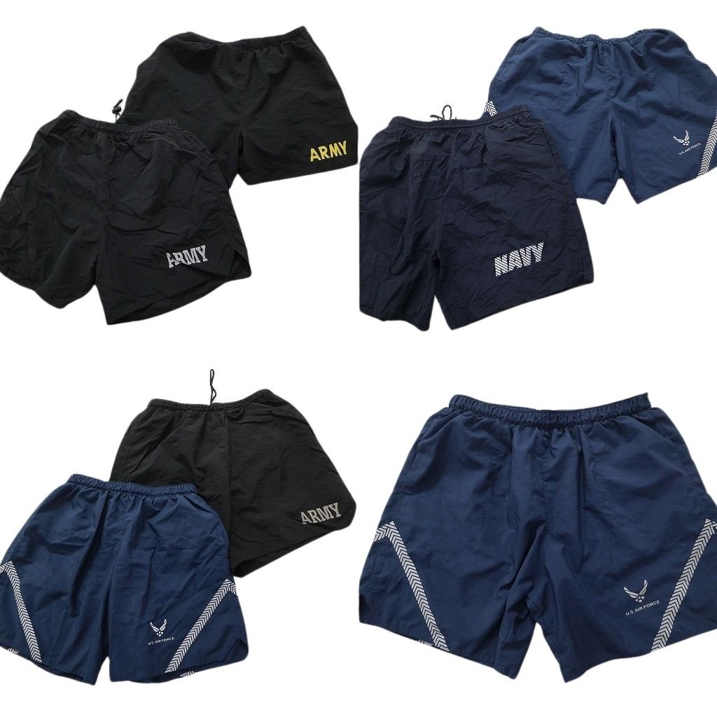 古着卸 まとめ売り トレーニングショーツ ARMY 実物民間MIX ミリタリー 7枚セット (メンズ M ) 単色系 カジュアル系 MS3899