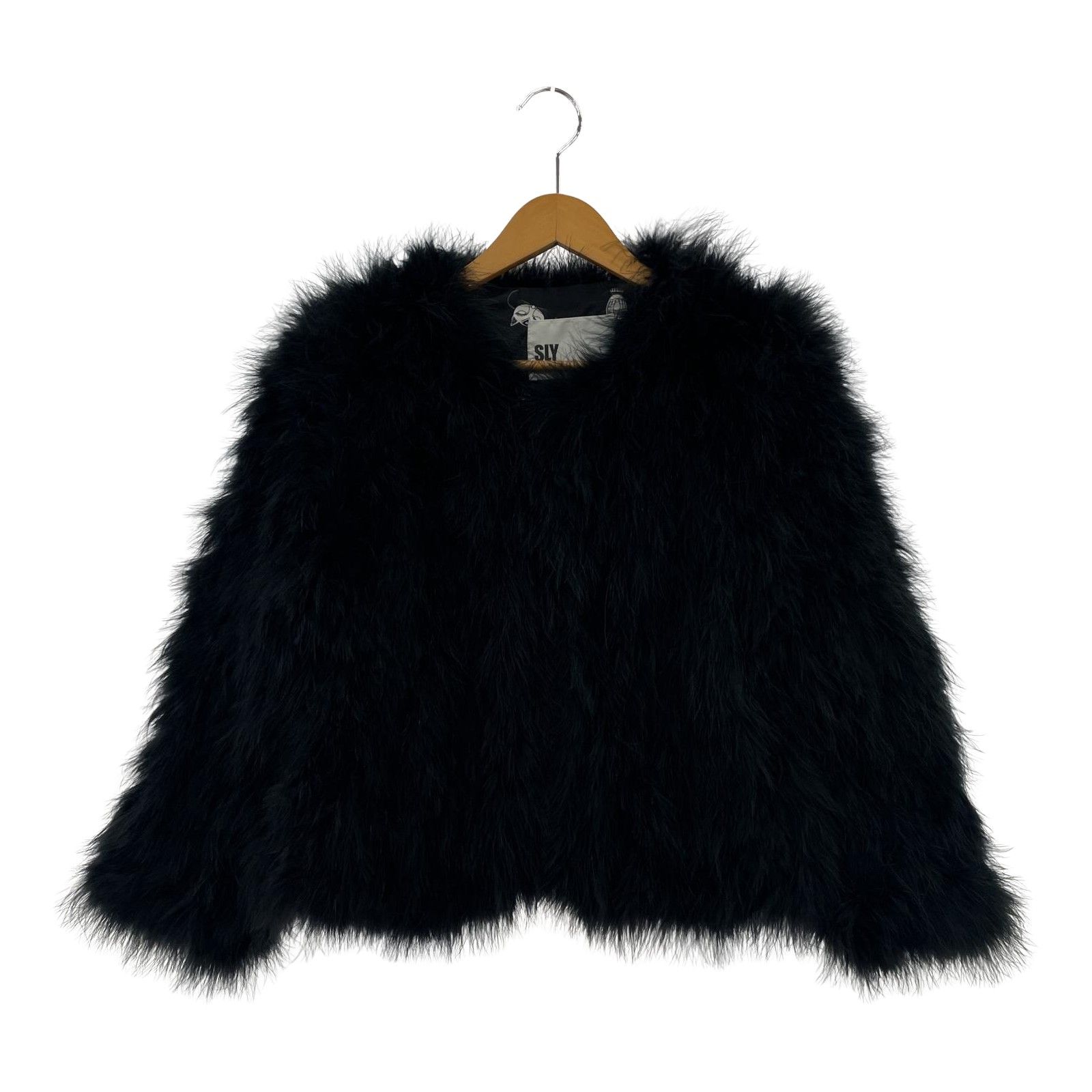 【オシャレ☆SLY】黒　ファー付き　ジャンパーコート　サイズ2 2425013332.jpg?1731162947