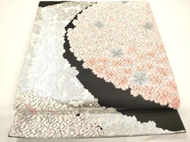 紫綬褒章受賞✨　巨匠『岩田専太郎✨』　両面✨六通柄袋帯✨　唐織✨　流水梅文✨美品 紫綬褒章受賞✨ 巨匠『岩田専太郎✨』 両面✨六通柄袋帯✨ 唐織